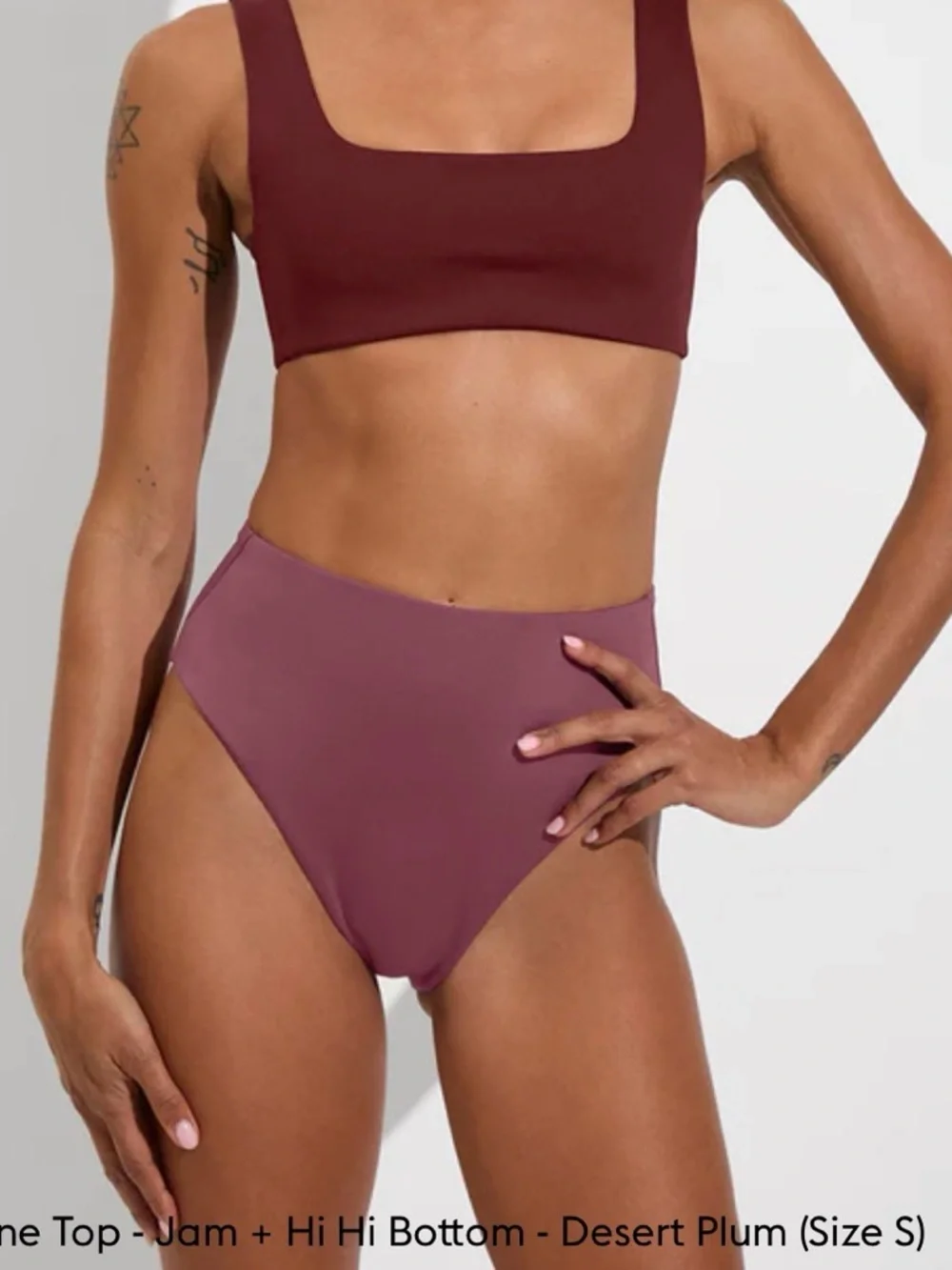 Left on Friday Hi Hi Bottom in Dusty Rose - XS - Picture 5 of 6